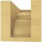 Ekena Millwork 4"W x 8"D x 4"H Wide Monterey Rough Cedar Woodgrain TimberThane Corbel, Primed Tan CORUR04X08X04MONRCPR - alternate 2